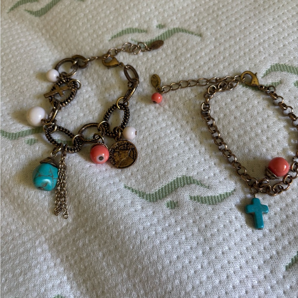 Source Unknown Multicolor Charm Bracelets
